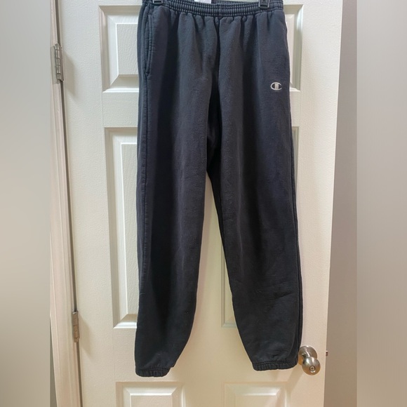 Gently used Black Champion sweatpants - Picture 1 of 3